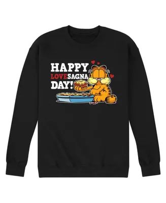 Airwaves Men's Garfield Happy Lovesagna Fleece Sweatshirt