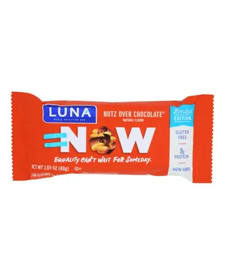 Clif Bar Luna Bar - Organic Nuts Over Chocolate - Case of 15
