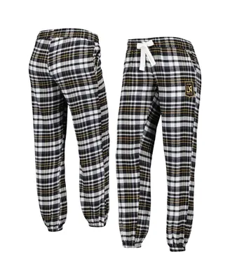 Women's Concepts Sport Black Lafc Mainstay Flannel Sleep Pants