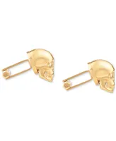 Philipp Plein Gold-Tone Ip Stainless Steel 3D $kull Cuff Links