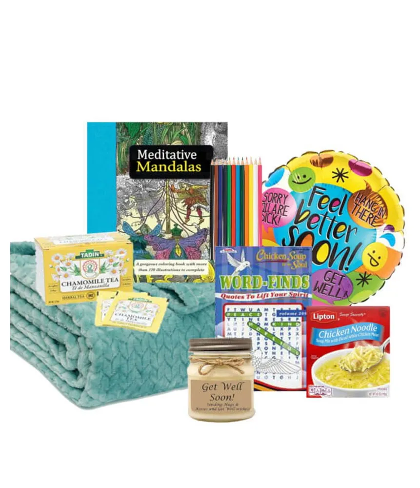 Gbds Get Well Soon Basket of Thoughtfulness & Comfort- get well soon gifts  for women - 1 Basket