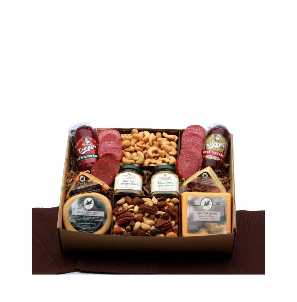 Gbds Savory Favorites Gift Box - meat and cheese gift baskets - 1