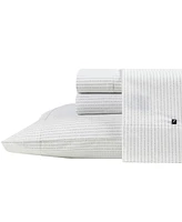 Nautica Buoy Line Cotton Percale 4-Piece Sheet Set