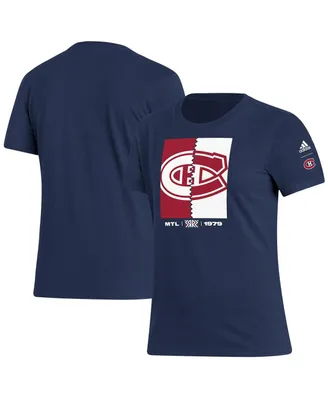 Women's adidas Navy Montreal Canadiens Reverse Retro 2.0 Playmaker T-shirt