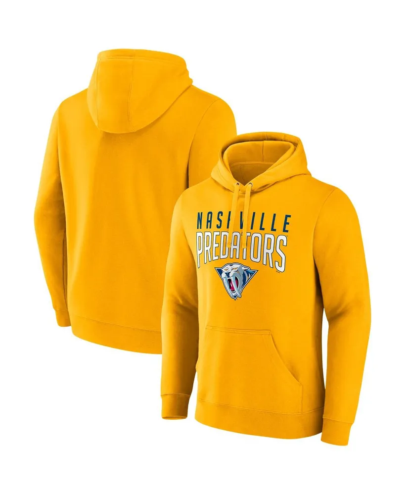 Men's Fanatics Yellow Nashville Predators Special Edition 2.0 Wordmark Pullover Hoodie