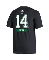 Men's adidas Jamie Benn Black Dallas Stars Reverse Retro 2.0 Name and Number T-shirt