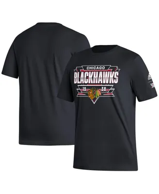 Men's adidas Black Chicago Blackhawks Reverse Retro 2.0 Fresh Playmaker T-shirt