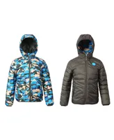 Little and Big Boys' Reversible Lightweight Puffer Jacket