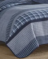 Nautica Adelson Cotton Reversible Quilt, Full/Queen