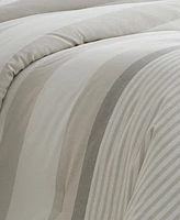 Nautica Saybrook Cotton Reversible 3-Piece Duvet Cover Set