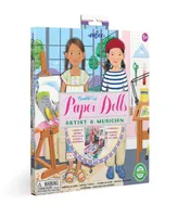 Eeboo Musician and Artist Paper Doll Reusable 3 Piece Set