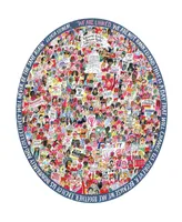 Eeboo Piece and Love Women March 500 Piece Round Circle Jigsaw Puzzle Set