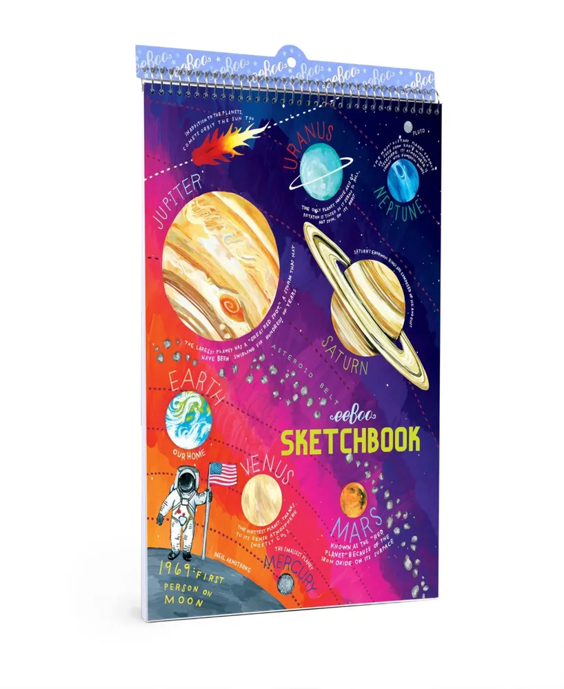 Eeboo Solar System Sketchbook, 60 Pages