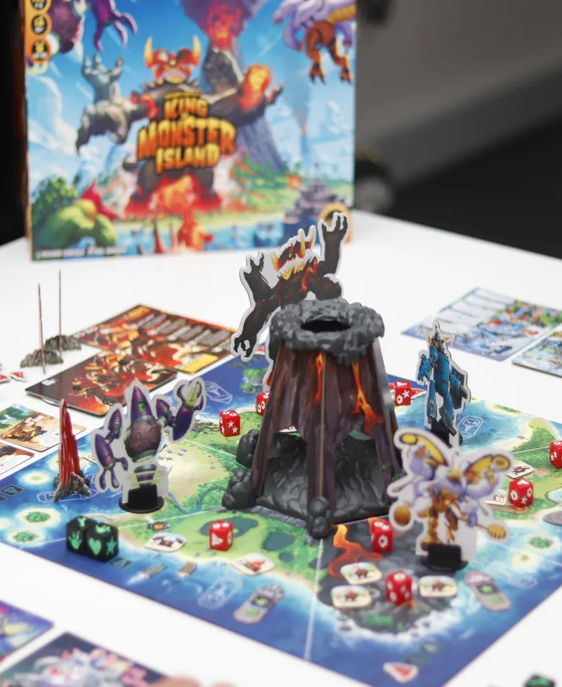 Iello King of Monster Island Strategy Family Cooperative Board Game Sequel of The King of Line