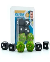 Modiphius Entertainment Star Trek Adventures Captain Kirk's Tunic Roleplaying Dice Set, 6 Piece