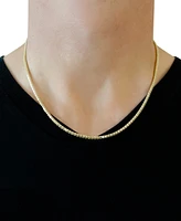 Square Wheat Link 20" Chain Necklace in 14k Gold