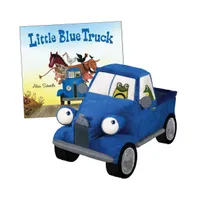 Yottoy The Little Blue Truck Board Book and 8.5" Plush Truck Set