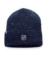 Men's Fanatics Navy Columbus Blue Jackets Authentic Pro Rink Pinnacle Cuffed Knit Hat