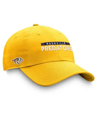 Men's Fanatics Gold Nashville Predators Authentic Pro Rink Adjustable Hat