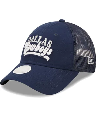 Women's New Era Navy Dallas Cowboys Team Trucker 9FORTY Snapback Hat