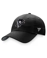 Women's Fanatics Black Pittsburgh Penguins Iconic Glimmer Adjustable Hat