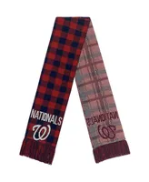 Women's Foco Washington Nationals Plaid Color Block Scarf