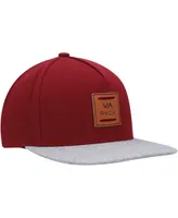 Men's Rvca Burgundy and Gray All The Way Snapback Hat