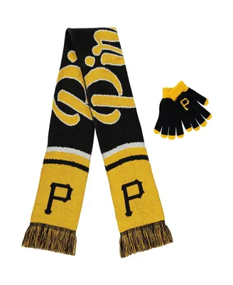 Women's Pittsburgh Pirates Glove and Scarf Set