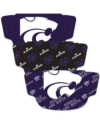 Men's and Women's Wincraft Kansas State Wildcats Face Covering 3-Pack