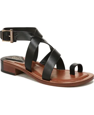 Franco Sarto Ina Ankle Strap Stacked Heel Sandals