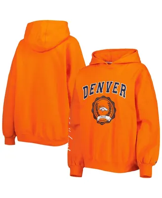 Women's Tommy Hilfiger Orange Denver Broncos Becca Drop Shoulder Pullover Hoodie