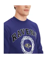 Men's Tommy Hilfiger Purple Baltimore Ravens Ronald Crew Sweatshirt