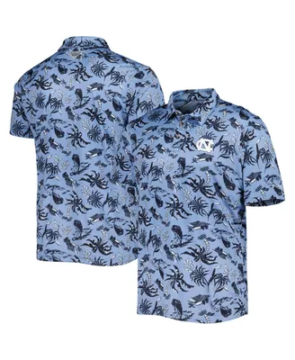 Men's Columbia Carolina Blue North Tar Heels Super Terminal Tackle Omni-Shade Polo Shirt