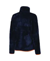 Women's Columbia Navy Auburn Tigers Fireside Ii Sherpa Full-Zip Jacket