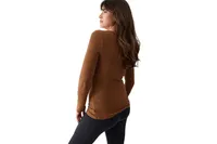 Women's Maternity Long Sleeve Rib Henley