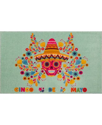 Mohawk Prismatic Cinco De Mayo Skull 2' x 3'4" Area Rug