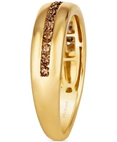 Le Vian Chocolatier Men's Chocolate Diamond Band (1/2 ct. t.w.) 14k Gold