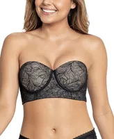 Leonisa Women's Lace 360- Strapless Longline Contouring Bra, 11911N