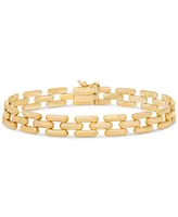 Panther Link Chain Bracelet in 14k Gold