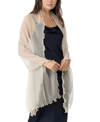 I.n.c. International Concepts Ruffle-Edge Metallic Evening Wrap, Created for Macy's