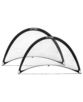 Champion Sports Children's Large Soccer Pop Up Goal for Beginners or Experienced Players