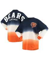 Women's Fanatics Navy, White Chicago Bears Ombre Long Sleeve T-shirt