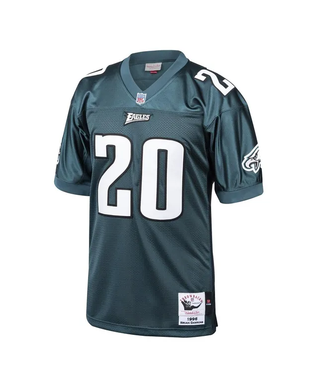 Men's Mitchell & Ness Brian Dawkins Midnight Green/Black Philadelphia  Eagles Big & Tall Split Legacy Retired Player Replica Jersey