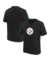 Little Boys Nike Black Pittsburgh Steelers Team Wordmark T-shirt