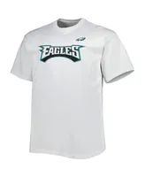 Men's Fanatics White Philadelphia Eagles Big and Tall Hometown Collection Hot Shot T-shirt