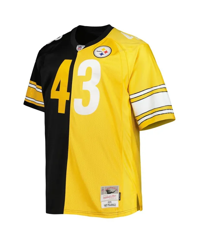 Mitchell & Ness Men's Mitchell & Ness Jerome Bettis Black/Gold Pittsburgh  Steelers Big Tall Split Legacy Retired Player Replica Jersey