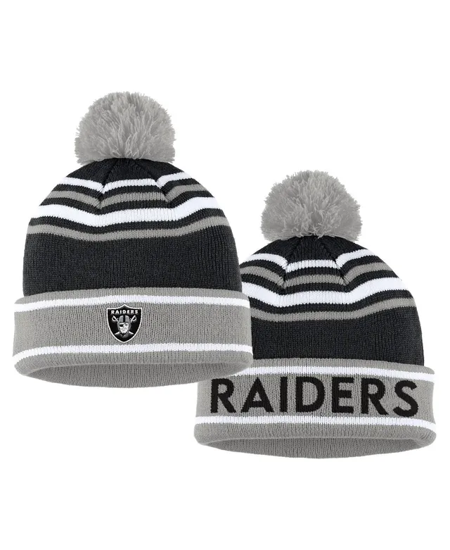 New Era Women's Black Las Vegas Raiders Luxe Cuffed Knit Hat with Pom