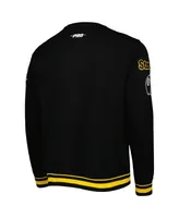 Men's Pro Standard Black Pittsburgh Steelers Super Bowl Xliii Mash Up Pullover Sweatshirt