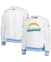 Men's La Chargers Pro Standard White Mash Up Pullover Sweatshirt