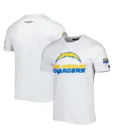 Men's Pro Standard White Los Angeles Chargers Mash Up T-shirt